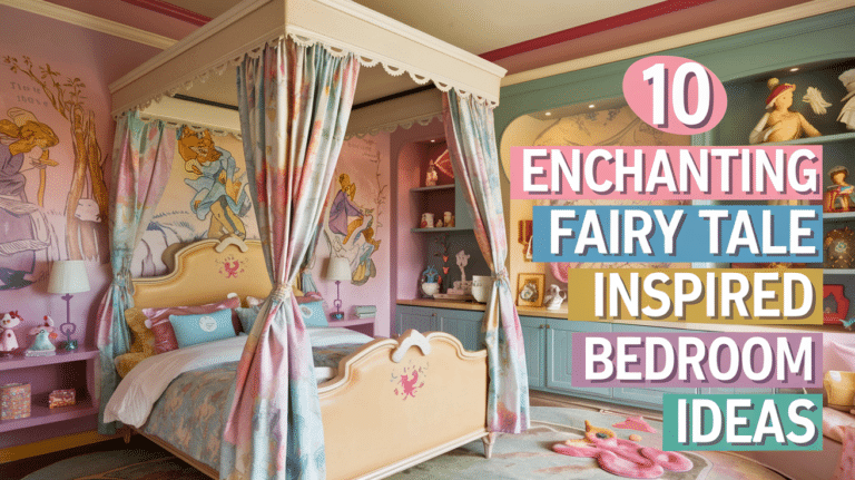 a bedroom with a canopy bed and a dresser