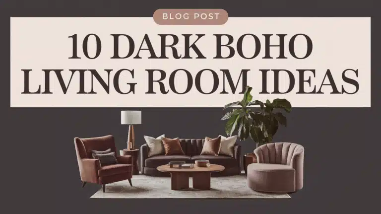10 Stunning Dark Boho Living Room Ideas You'll Love