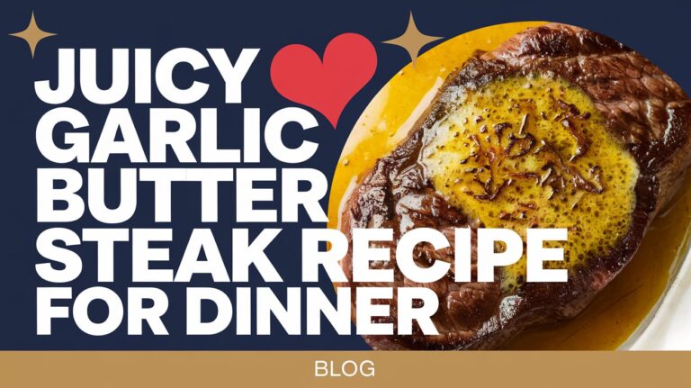 Juicy Garlic Butter Steak Recipe for Dinner